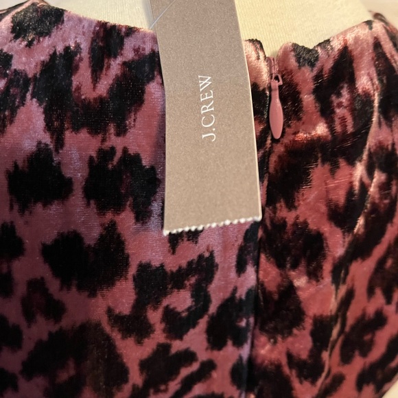 NWT J.Crew pink leopard print dress size 00 - Picture 9 of 11